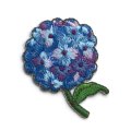 アップリケワッペン あじさい ブルー UI  フラワー 紫陽花