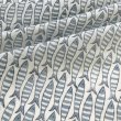 画像1: インド ブロックプリント生地 [100cm単位切売] ボーダーのお魚 フィッシュ ファブリック 夏 海 MT