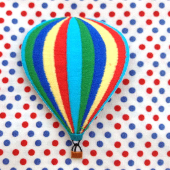 画像1: アップリケワッペン レインボーカラー気球