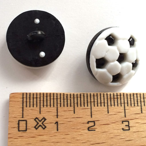 画像: アメリカ ボタンとエンベリッシュメント ガローア8個 サッカーボール B