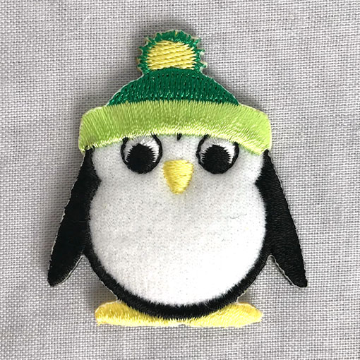 画像1: アップリケワッペン ペンギン 帽子 M15740 2 ST