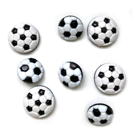 画像: アメリカ ボタンとエンベリッシュメント ガローア8個 サッカーボール B