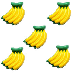 画像1: キッズボタン果物 バナナ 5個 2 JT2　フルーツ